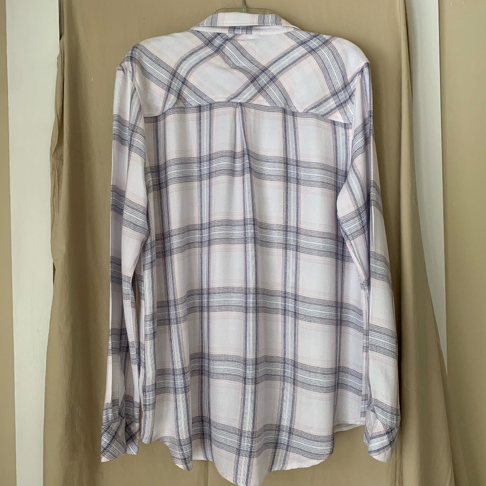 Rails 'Hunter White Coast Blush' plaid button down shirt - Picture 6 of 8